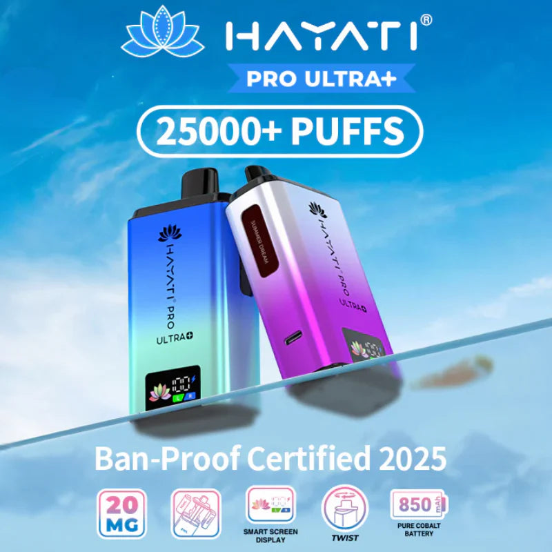 Hayati Pro Ultra Plus 25K Vape Only 9.99 | Dual Flavour Pod Kit Hayati Pro Ultra Plus 25K Vape Only 9.99 | Dual Flavour Pod Kit