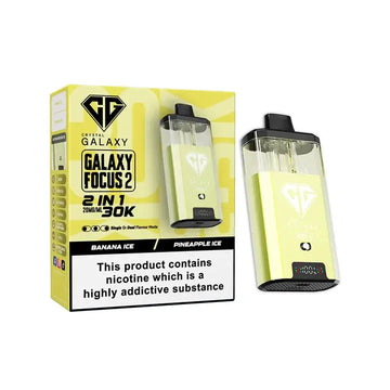 Crystal Galaxy Focus 2 30K Vape Kit – Dual Flavour, 30,000 Puffs, Rechargeable