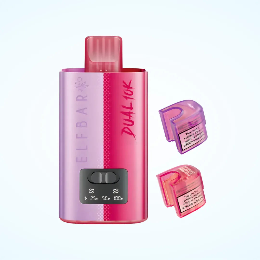 Elf Bar Dual 10K 2-in-1 Vape Kit | Dual Flavour, 10,000 Puffs | VapeCape UK Elf Bar Dual 10K 2-in-1 Vape Kit | Dual Flavour, 10,000 Puffs | VapeCape UK