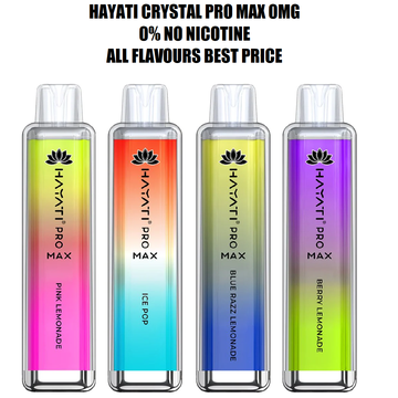 HAYATI Crystal Pro Max 4000 0% No Nicotine 4000 Puffs 100% Authentic Seller