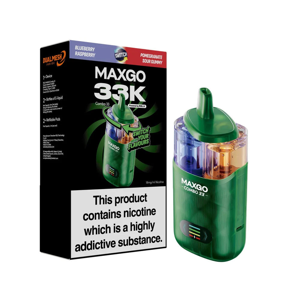 MAXGO Combo 33K Disposable Vape – 33,000 Puffs