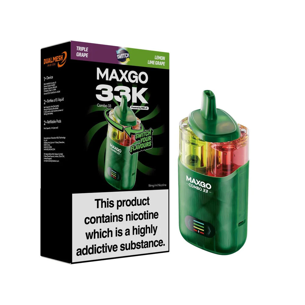 MAXGO Combo 33K Disposable Vape – 33,000 Puffs