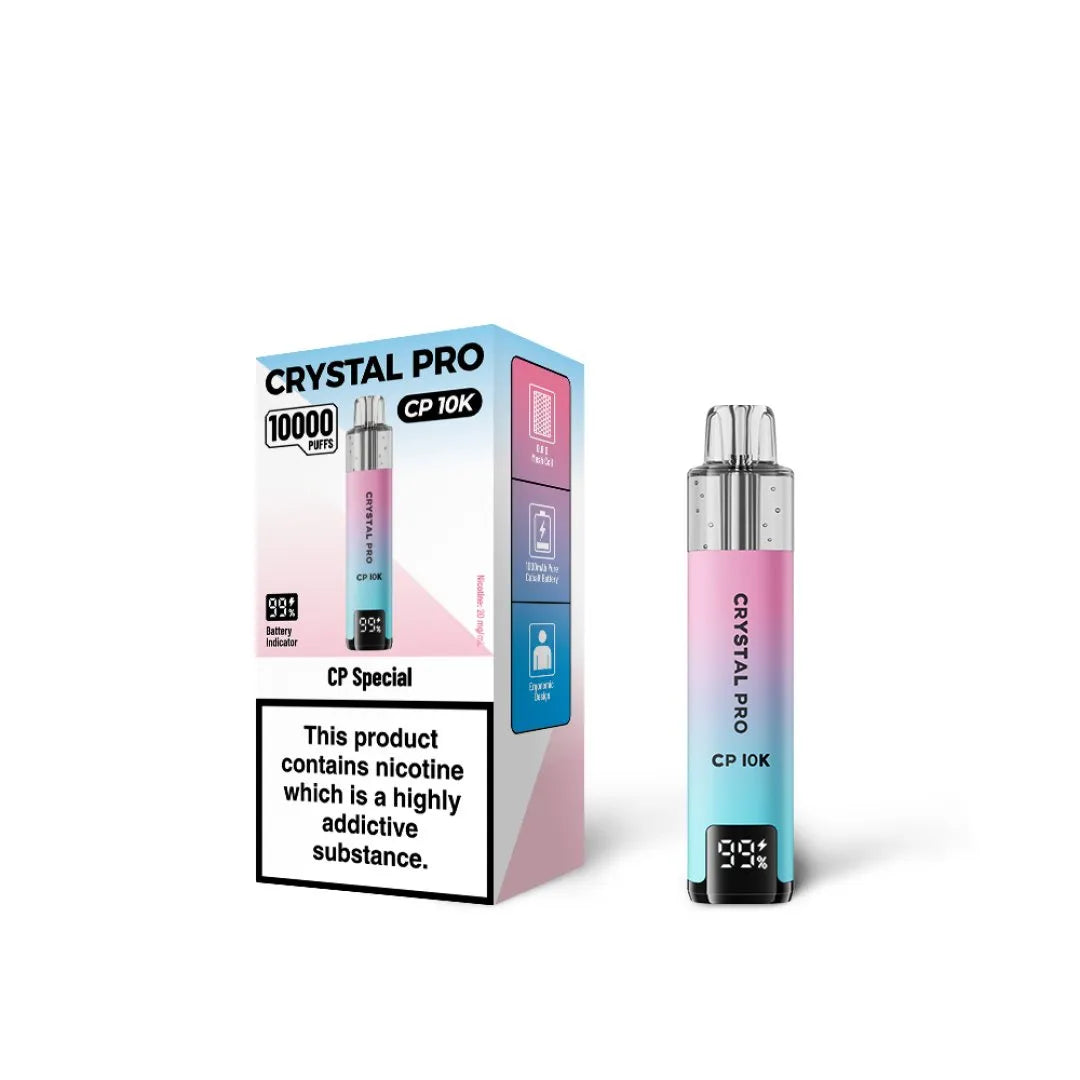 Crystal Pro CP 10K Pod Kit Box of 5 Prefilled, Premium Vaping Crystal Pro CP 10K Pod Kit Box of 5 Prefilled, Premium Vaping